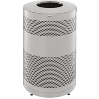 Poubelle d&eacute;corative &agrave; dessus ouvert classique, Acier inoxydable, Capacit&eacute; 51 gal. US Haskins Industrial Inc.