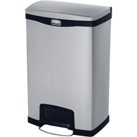 Contenant &agrave; d&eacute;chets Slim Jim , Acier inoxydable, Capacit&eacute; 13 gal. US Haskins Industrial Inc.