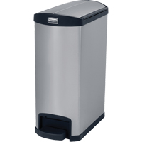Contenant &agrave; d&eacute;chets Slim Jim , Acier inoxydable, Capacit&eacute; 13 gal. US Haskins Industrial Inc.