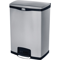 Contenant &agrave; d&eacute;chets Slim Jim , Acier inoxydable, Capacit&eacute; 24 gal. US Haskins Industrial Inc.