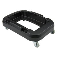 Recycling & Waste Receptacle Dolly, Polypropylene, Black, Fits: 17-1/4" x 12-1/2" Haskins Industrial Inc.