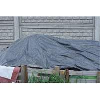 Tarp, Light Industrial Duty, Black, 6' x 8' x 8 mils Haskins Industrial Inc.