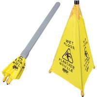 "Wet Floor" Pop-Up Safety Cone, Bilingual with Pictogram Haskins Industrial Inc.