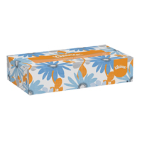 Kleenex&reg; Facial Tissue, 2 Ply, 8" L x 8-1/2" W, 125 Sheets/Box Haskins Industrial Inc.