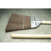 Railroad Broom, Wood Handle, Polypropylene Bristles, 55" L Haskins Industrial Inc.