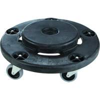 Socle roulant silencieux Brute, Poly&eacute;thyl&egrave;ne, Noir, Convient aux contenants 26-1/2" dia. Haskins Industrial Inc.
