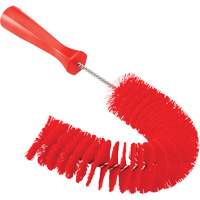 Brosse recourb&eacute;e, Soies Moyen/Ferme, Longueur de 15-1/2", Rouge Haskins Industrial Inc.
