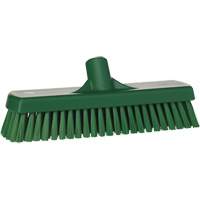 Deck & Wall Scrub Brush, Stiff Bristles, 12", Polyester, Green Haskins Industrial Inc.