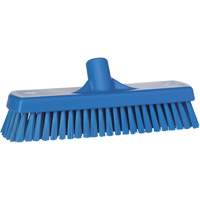 Brosse &agrave; r&eacute;curer pour planchers et murs, Crins Ferme, 12", Polyester, Bleu Haskins Industrial Inc.