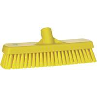 Brosse &agrave; r&eacute;curer pour planchers et murs, Crins Ferme, 12", Polyester, Jaune Haskins Industrial Inc.