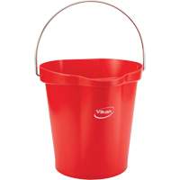 Food Hygiene Bucket, Red, 3 US gal. Haskins Industrial Inc.