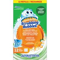 Recharge de tampons jetables dans les toilettes, pour la brosse pour cuvettes Scrubbing Bubbles Fresh Brush, Recharge Haskins Industrial Inc.