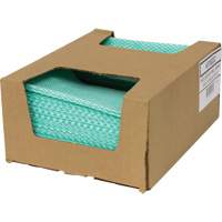 SaniWorks&reg; Choice Counter Cloths, Green/White Haskins Industrial Inc.