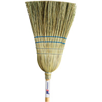 Heavy-Duty Corn Broom, 2-String, Wood Handle Haskins Industrial Inc.