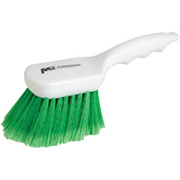 Short Handle Detail Brush, 9" L, Synthetic Bristles, Green Haskins Industrial Inc.