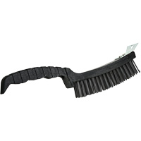 Scratch Brush, Steel, 4 x 17 Wire Rows, 12" Long Haskins Industrial Inc.