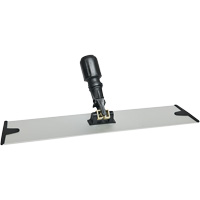 Support de vadrouille &agrave; &eacute;pousseter en microfibres &agrave; boucles et crochets, 18", Aluminium Haskins Industrial Inc.