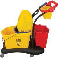 Multifunctional Mop Trolley, Down Press, 9.5 US Gal.(38 Quart), Yellow Haskins Industrial Inc.