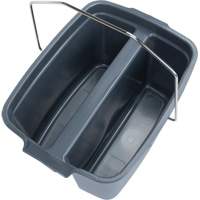 Dual Compartment Bucket, 4.75 US Gal. (19 qt.) Capacity, Grey Haskins Industrial Inc.