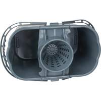 Mop Pail & Wringer, Strainer, 3.75 US Gal.(15 Quart), Grey Haskins Industrial Inc.