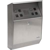 Smoking Receptacle, Wall-Mount, Stainless Steel, 1.6 Litres Capacity, 13-4/5" Height Haskins Industrial Inc.
