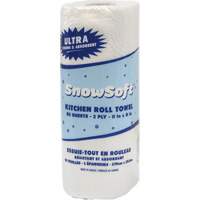 Essuie-tout pour cuisines de premi&egrave;re qualit&eacute; Snow Soft, 2 Pli, 85 Feuilles/rouleau, 8" la, 11" lo Haskins Industrial Inc.