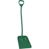 Ergonomic Large Blade Shovel, 51" Length, Plastic, Green Haskins Industrial Inc.