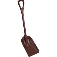 One-Piece Metal Detectable Shovel, 10" x 14" Blade, 37-1/2" Length, Plastic, Red Haskins Industrial Inc.