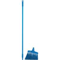 T&ecirc;te &agrave; balai en angle avec manche en m&eacute;tal, Crins Extra-ferme, 12", Polyester, Bleu Haskins Industrial Inc.