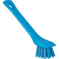 Brosse avec rebord grattoir, Soies Ferme, Longueur de 6", Bleu Haskins Industrial Inc.