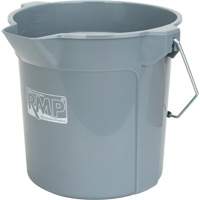 Round Bucket with Pouring Spout, 2.64 US Gal. (10.57 qt.) Capacity, Grey Haskins Industrial Inc.