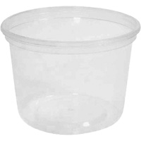 Contenant &agrave; charcuterie transparent sans couvercle MicroGourmet 16 oz, Plastique, Ronde Haskins Industrial Inc.