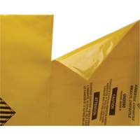 Hazardous Waste Liners, Asbestos, 40" L x 26" W, 3 mils Haskins Industrial Inc.