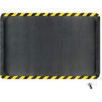 Tapis conductible Hog Heaven, 4' la x 6' lo, 5/8" &eacute;paisseur, Noir/Jaune, Nitrile Haskins Industrial Inc.