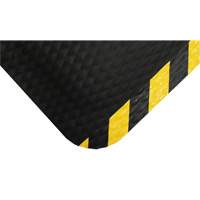 Tapis Hog Heaven, Losange, 4-4/5' x 8' x 7/8", Noir/Jaune, Nitrile Haskins Industrial Inc.