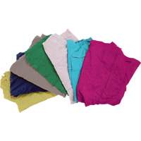 Recycled Material Wiping Rags, Cotton, Mix Colours, 10 lbs. Haskins Industrial Inc.