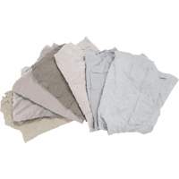 Recycled Material Wiping Rags, Cotton, White, 10 lbs. Haskins Industrial Inc.