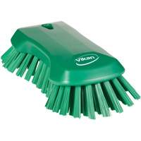 Hand Brush, Extra Stiff Bristles, 9-1/10" Long, Green Haskins Industrial Inc.