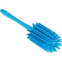 Brosse moyenne avec manche, Soies Ferme, Longueur de 17", Bleu Haskins Industrial Inc.