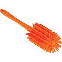 Brosse moyenne avec manche, Soies Ferme, Longueur de 17", Orange Haskins Industrial Inc.