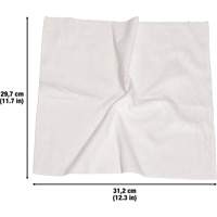 Chiffons lavables pour le nettoyage, Microfibre, Blanc Haskins Industrial Inc.