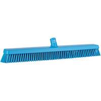 Balai-brosse robuste, Crins Fin/Ferme, 24", Bleu Haskins Industrial Inc.