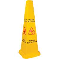 Wet Floor Safety Cone, Bilingual with Pictogram Haskins Industrial Inc.