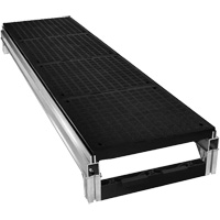 Trousse de plateforme de travail modulaire en aluminium lisse FOUNDATION, 18" la x 72" pr, Capacit&eacute; de 400 lb, Enti&egrave;rement soud&eacute; Haskins Industrial Inc.