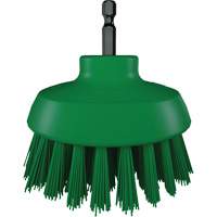 Brosse ronde HyDrive pour perceuse, Soies Tr&egrave;s ferme, Longueur de 3-1/10", Vert Haskins Industrial Inc.