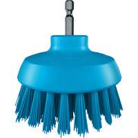 Brosse ronde HyDrive pour perceuse, Soies Tr&egrave;s ferme, Longueur de 3-1/10", Bleu Haskins Industrial Inc.