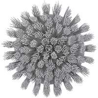 Brosse ronde HyDrive pour perceuse, Soies Tr&egrave;s ferme, Longueur de 3-1/10", Blanc Haskins Industrial Inc.