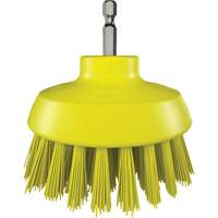 Brosse ronde HyDrive pour perceuse, Soies Tr&egrave;s ferme, Longueur de 3-1/10", Jaune Haskins Industrial Inc.