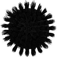 Brosse ronde HyDrive pour perceuse, Soies Tr&egrave;s ferme, Longueur de 3-1/10", Noir Haskins Industrial Inc.