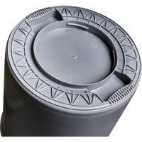 Grey Titan Garbage Container, Plastic, 20 US gal. Haskins Industrial Inc.
